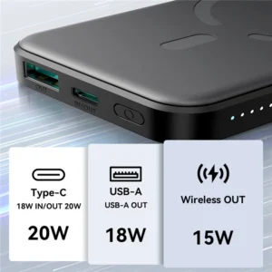 joyroom magnetic wireless power bank 10000mah